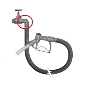 Gravity Dispensing Hose 90 degree